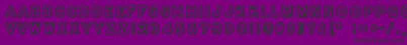 Osasto329Suljettu Font – Black Fonts on Purple Background
