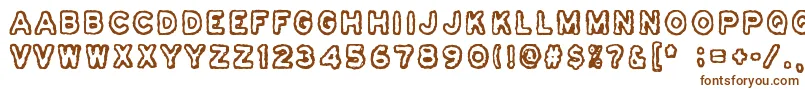 Osasto329Suljettu Font – Brown Fonts on White Background