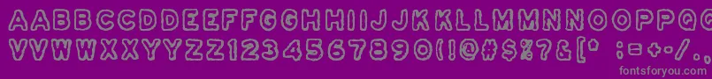 Osasto329Suljettu Font – Gray Fonts on Purple Background