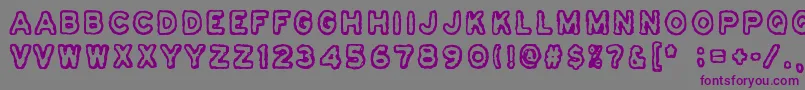 Osasto329Suljettu Font – Purple Fonts on Gray Background