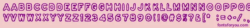 Osasto329Suljettu-Schriftart – Violette Schriften auf rosa Hintergrund