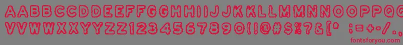 Osasto329Suljettu Font – Red Fonts on Gray Background