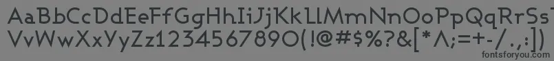 Шрифт AshbyMedium – чёрные шрифты на сером фоне