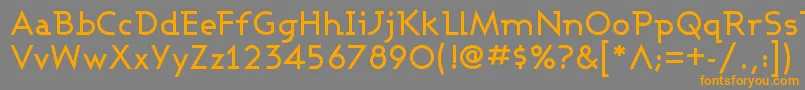 Шрифт AshbyMedium – оранжевые шрифты на сером фоне