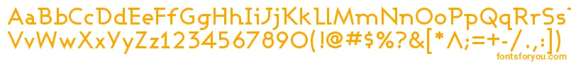 Шрифт AshbyMedium – оранжевые шрифты на белом фоне