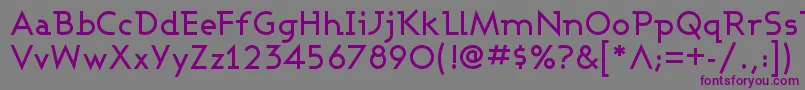 AshbyMedium-Schriftart – Violette Schriften auf grauem Hintergrund