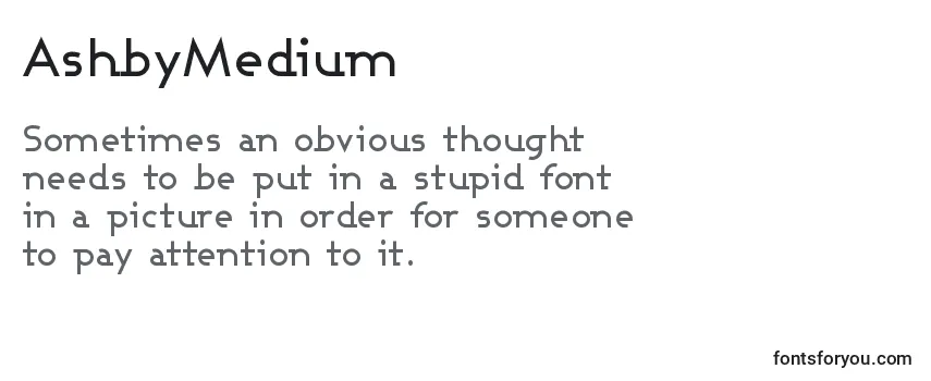 AshbyMedium Font