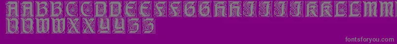 CarrickRegular Font – Gray Fonts on Purple Background