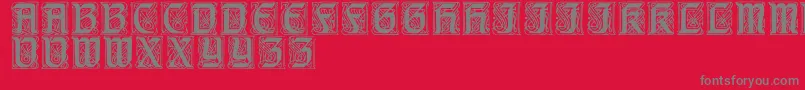 CarrickRegular Font – Gray Fonts on Red Background