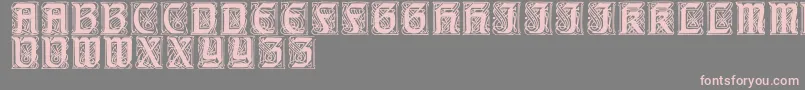 CarrickRegular Font – Pink Fonts on Gray Background