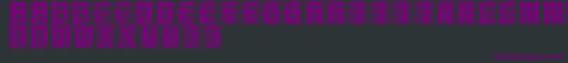 fuente CarrickRegular – Fuentes Moradas Sobre Fondo Negro