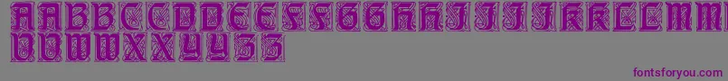 CarrickRegular Font – Purple Fonts on Gray Background