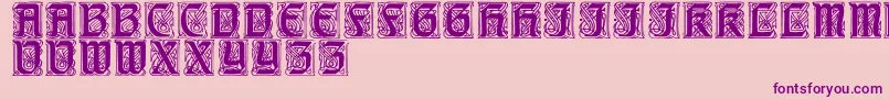 CarrickRegular Font – Purple Fonts on Pink Background