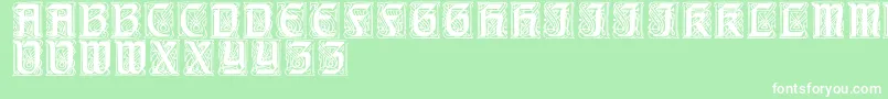 CarrickRegular Font – White Fonts on Green Background