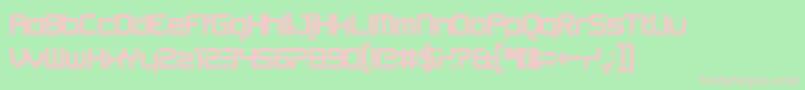 Beta Font – Pink Fonts on Green Background