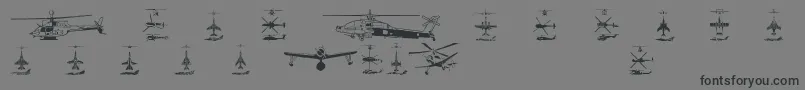 Saiba mais sobre a fonte Aircraft1 Fonte Aircraft1 – fontes pretas em um fundo cinza