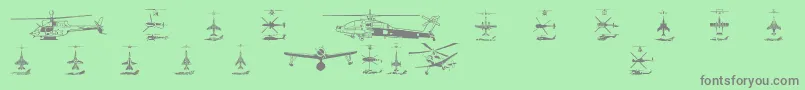En savoir plus sur la police Aircraft1 Police Aircraft1 – polices grises sur fond vert