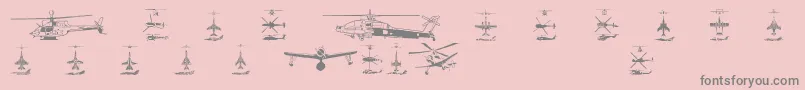 Más sobre la fuente Aircraft1 fuente Aircraft1 – Fuentes Grises Sobre Fondo Rosa