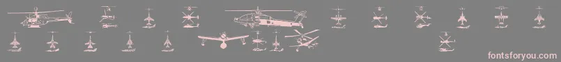 Más sobre la fuente Aircraft1 fuente Aircraft1 – Fuentes Rosadas Sobre Fondo Gris
