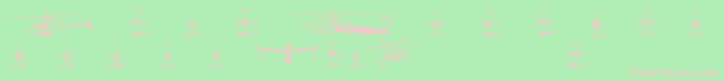 More about Aircraft1 Font Aircraft1 Font – Pink Fonts on Green Background