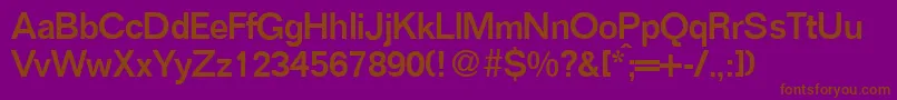 FocusMediumRegular Font – Brown Fonts on Purple Background