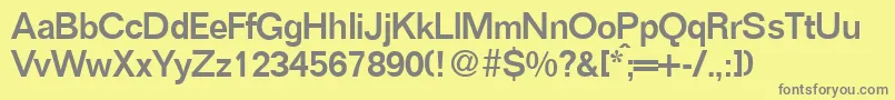 FocusMediumRegular Font – Gray Fonts on Yellow Background