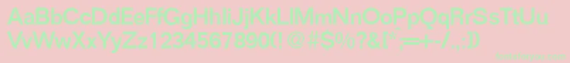 FocusMediumRegular Font – Green Fonts on Pink Background