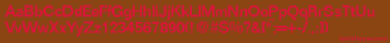 FocusMediumRegular Font – Red Fonts on Brown Background