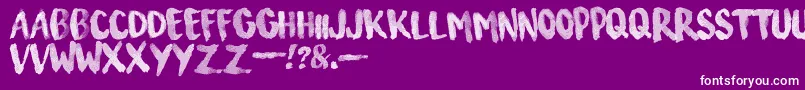 SurfingCapital Font – White Fonts on Purple Background