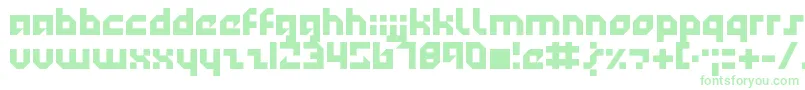 Technotot-Schriftart – Grüne Schriften