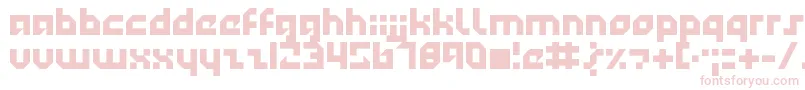 Technotot Font – Pink Fonts on White Background