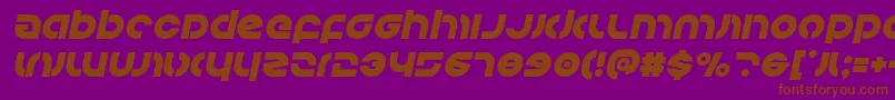 Kovacsital Font – Brown Fonts on Purple Background