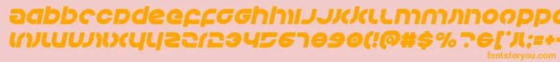 Kovacsital Font – Orange Fonts on Pink Background