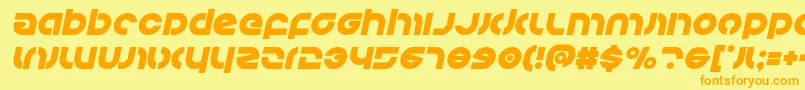 Kovacsital Font – Orange Fonts on Yellow Background