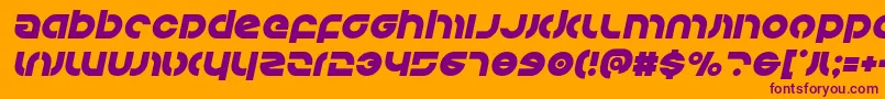 Kovacsital Font – Purple Fonts on Orange Background