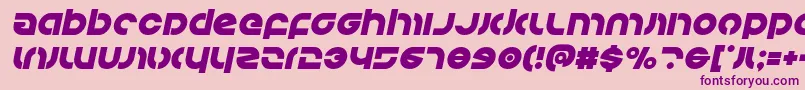 Kovacsital Font – Purple Fonts on Pink Background