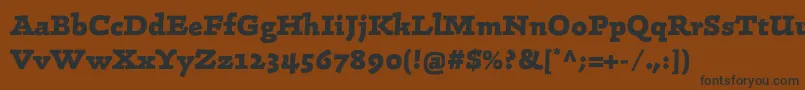 LinotypeConradExtrabold Font – Black Fonts on Brown Background