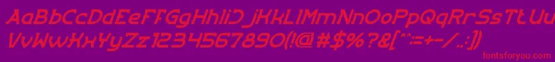 Шрифт EntranceItalic – красные шрифты на фиолетовом фоне