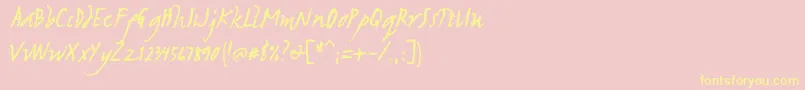 Sulatkokulang Font – Yellow Fonts on Pink Background
