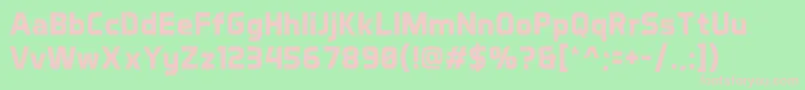 AeroMaticsBold Font – Pink Fonts on Green Background