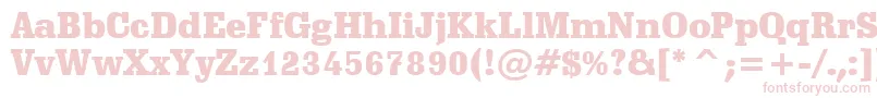 SchadowBlackBt Font – Pink Fonts on White Background