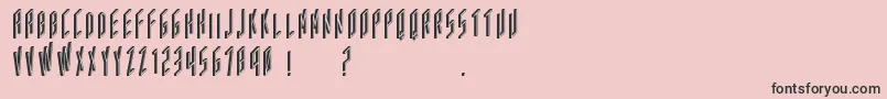 Acframed Font – Black Fonts on Pink Background
