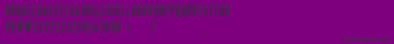 Acframed Font – Black Fonts on Purple Background