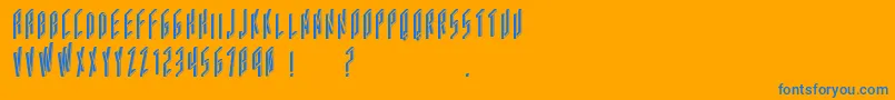 fuente Acframed – Fuentes Azules Sobre Fondo Naranja