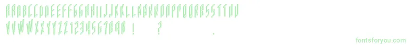 Acframed Font – Green Fonts on White Background