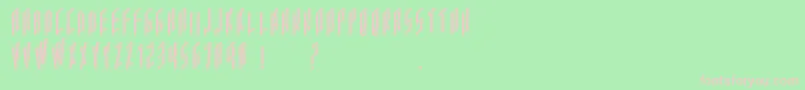 Acframed Font – Pink Fonts on Green Background