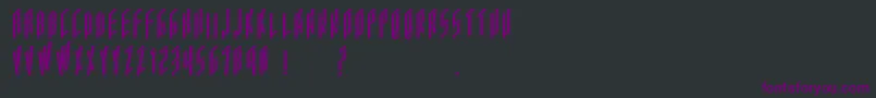 Acframed Font – Purple Fonts on Black Background