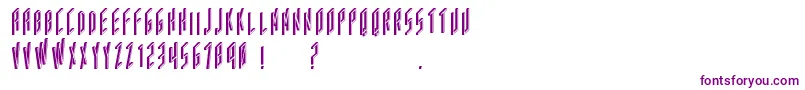 Acframed Font – Purple Fonts on White Background