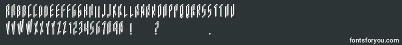 Acframed Font – White Fonts on Black Background