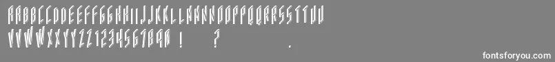 Acframed Font – White Fonts on Gray Background